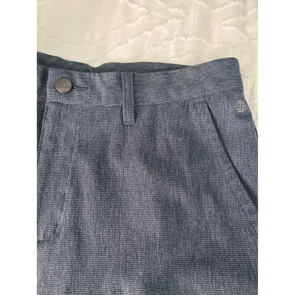 Adidas Golf Shorts Mens 30 Blue  Ultimate365 Crosshatch HA1463 - Picture 2 of 10